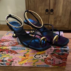 Jeffrey Campbell Islabonita - Black & Gold -7